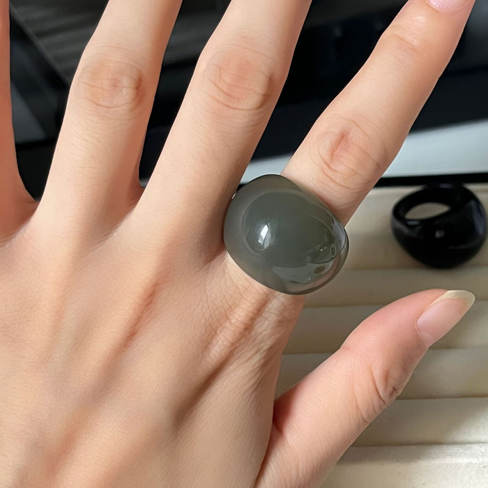 Wholesale Transparent  Resin Ring Women's  Finger Ring