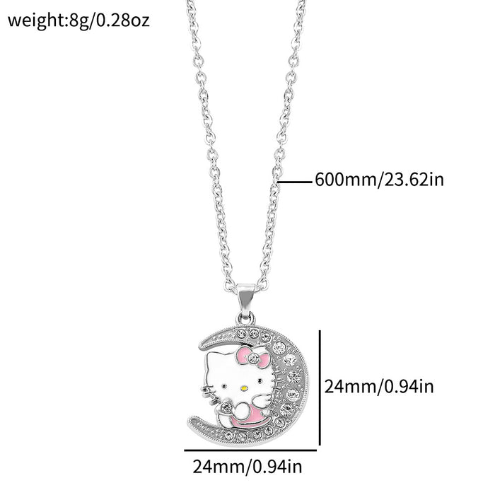 Wholesale Cartoon Cute Cat Alloy Necklaces JDC-NE-BS013