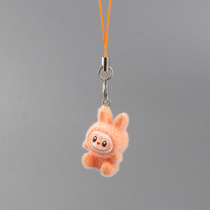 Wholesale Cartoon Velvet Rabbit Keychain Student Backpack Charm