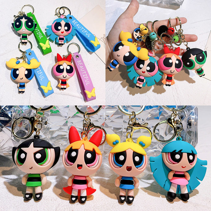 Wholesale Cartoon Silicone Doll Keychain JDC-KC-QiChao039