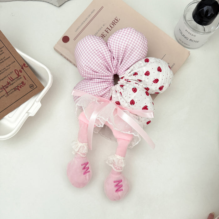 Wholesale Cute Butt Flower Hair Scrunchies