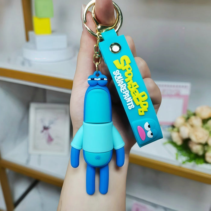 Wholesale Metal Funny Fish Character Keychain for Bag Charm Car Key Accessory Stylish Decorative Gift MOQ≥2