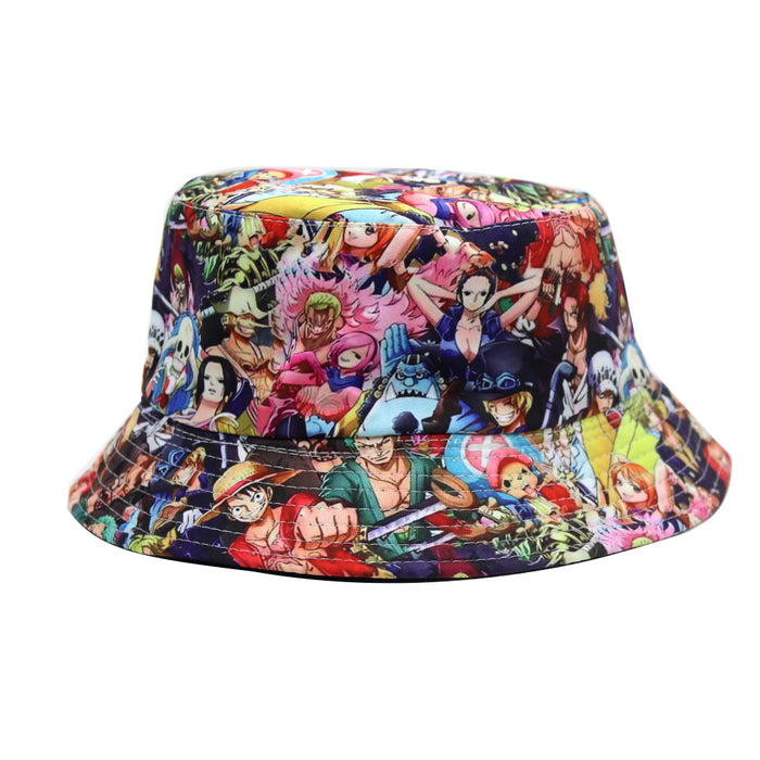 Wholesale Cartoon and anime print fisherman' s hat