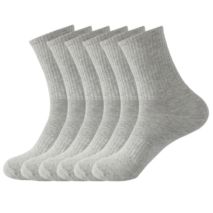 Wholesale Sports socks, outdoor running socks, mid length socks, solid color socks