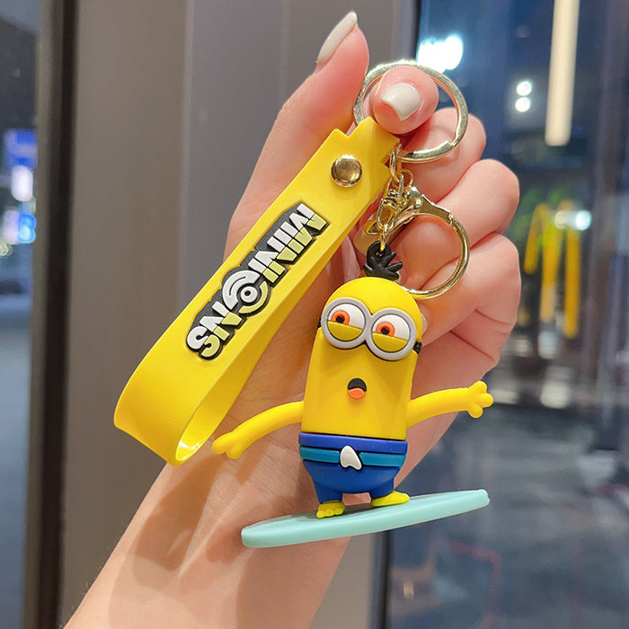 Wholesale Surfing Doll Keychain Beach Skateboard Doll