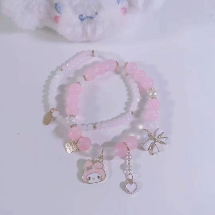 Wholesale Transparent bracelet cute sweet crystal bracelet best friend gift