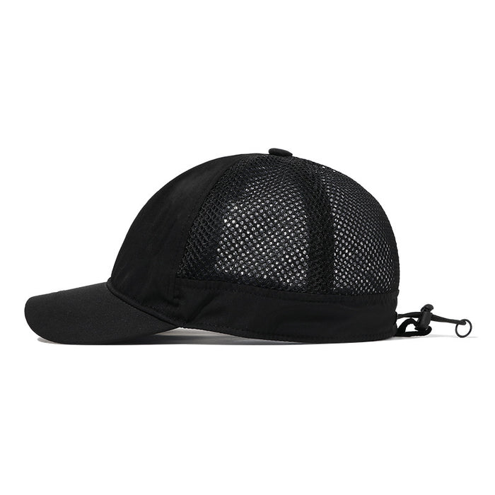 Wholesale Quick drying waterproof workwear, mesh cap, outdoor breathable baseball cap, drawstring, elastic sealing