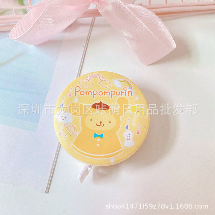 Wholesale Cute Girl Heart Measuring Ruler Tape Measure Portable Round Pull Ruler Automatic Telescopic Soft Ruler Measurements Ruler