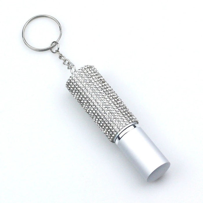 Wholesale 5ml Plastic Diamond-studded Perfume Bottle Keychain JDC-KC-TouMS025