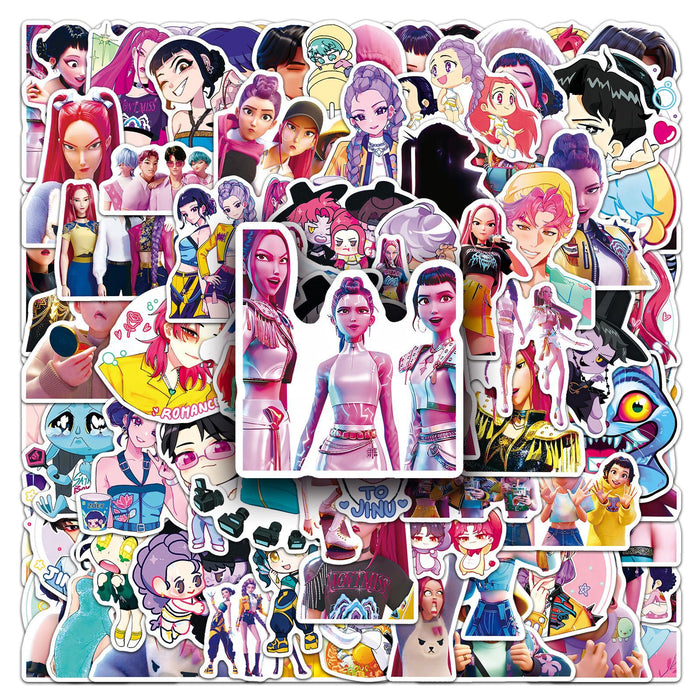 Wholesale 100pcs KPOP stickers animated decorative stickers
