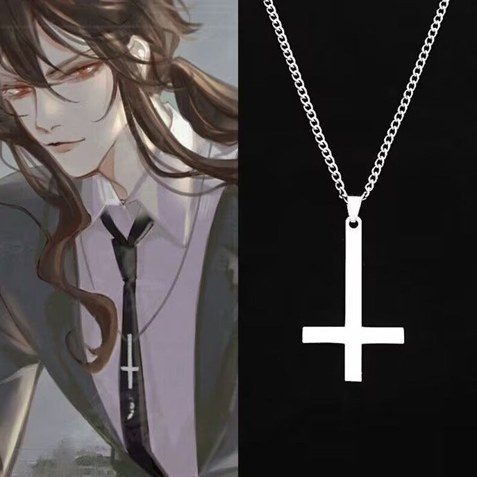 Wholesale Cross necklace for boys, titanium steel pendant for girls, stunning simplicity accessories