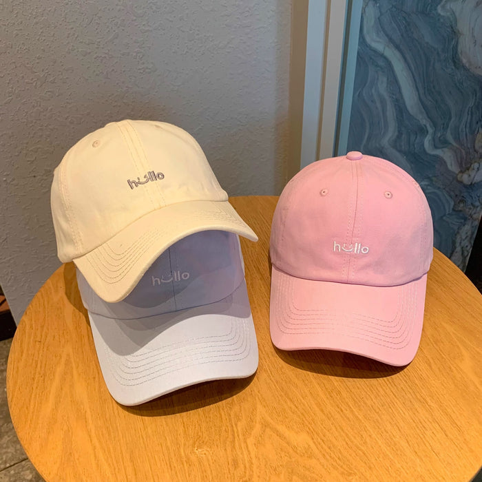 Wholesale Embroidered cute baseball cap, travel duckbill cap