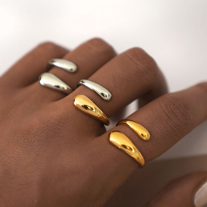 Wholesale Jewelry Stainless Steel 18K Gold Geometric Line  Accessible Design