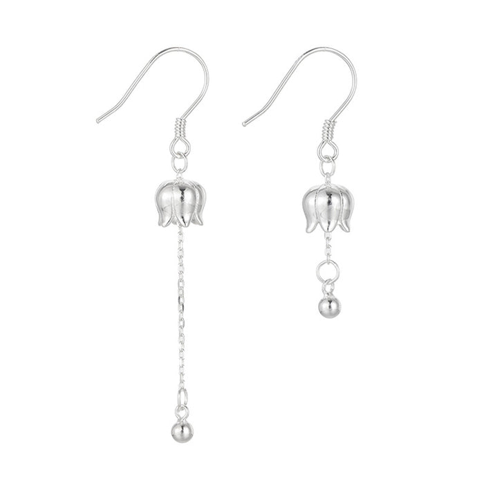 Wholesale  Asymmetric orchid tassel earrings Women's earrings  temperament earrings