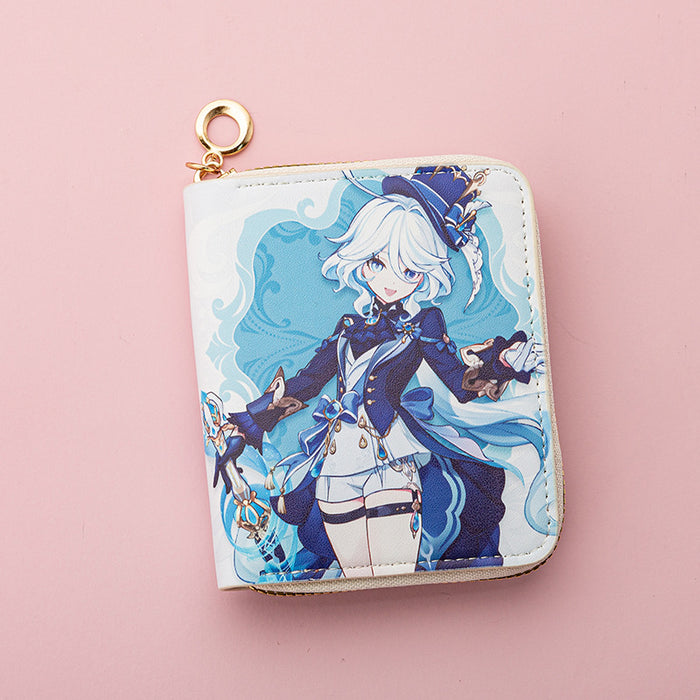 Wholesale Hot-selling Japanese Anime Short PU Wallet Teenagers Students Fashionable Simple Coin Purse Card Holder Wallet JDC-WT-QT008