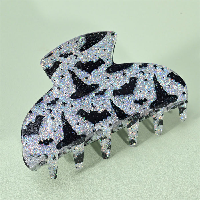 Wholesale Halloween Acrylic Cartoon Print Hair Clip JDC-HC-SNSB006