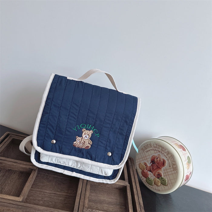 Wholesale Multi functional backpack, new cute embroidered teddy bear backpack