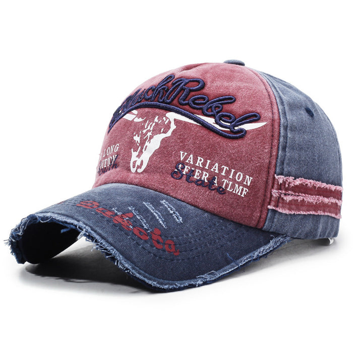 Wholesale Embroidered Men' s and Women' s Washed Baseball Cap