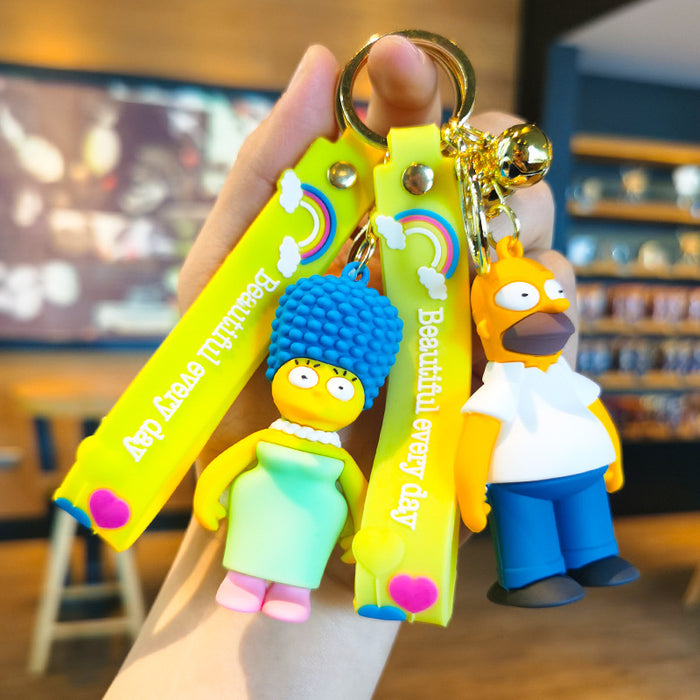 Wholesale PVC Cartoon Three-dimensional Keychain JDC-KC-TingM309