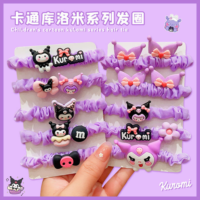 Wholesale Children's Cartoon High Elastic Rubber Band Headband Set (S)JDC-HS-Nuoqi003