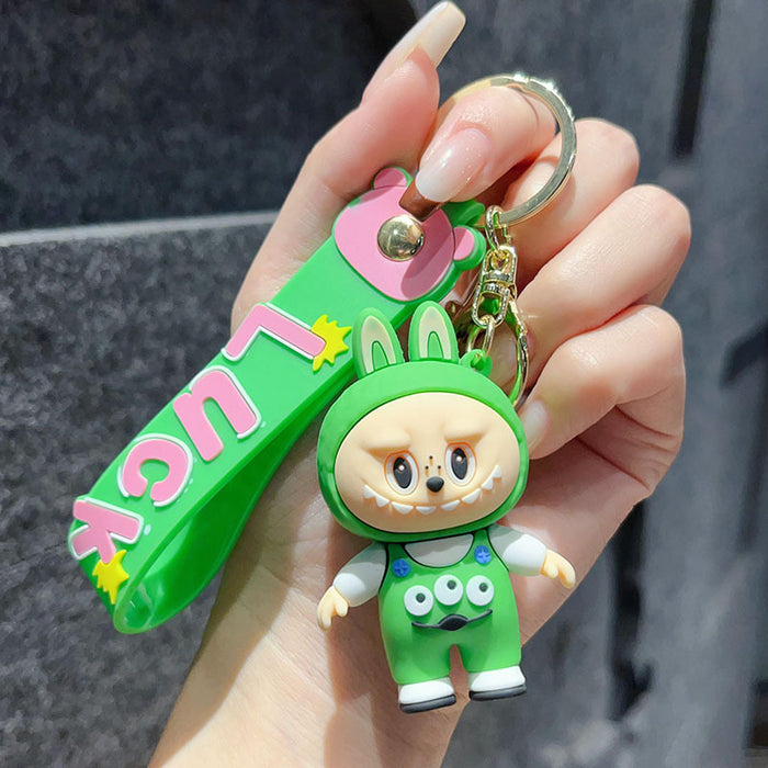 Wholesale Dress-up Little Sheep Keychain Creative Doll Pendant Car Keychain Accessory Small Gift