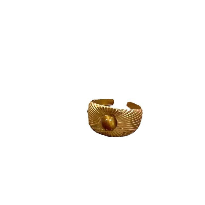 Wholesale Vintage gold ring, new high-end design, niche design, light luxury bracelet