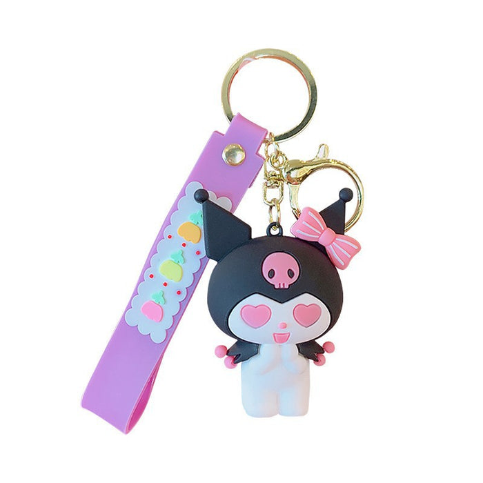 Wholesale Cute 3D Doll Silicone Keychain JDC-KC-MingT145