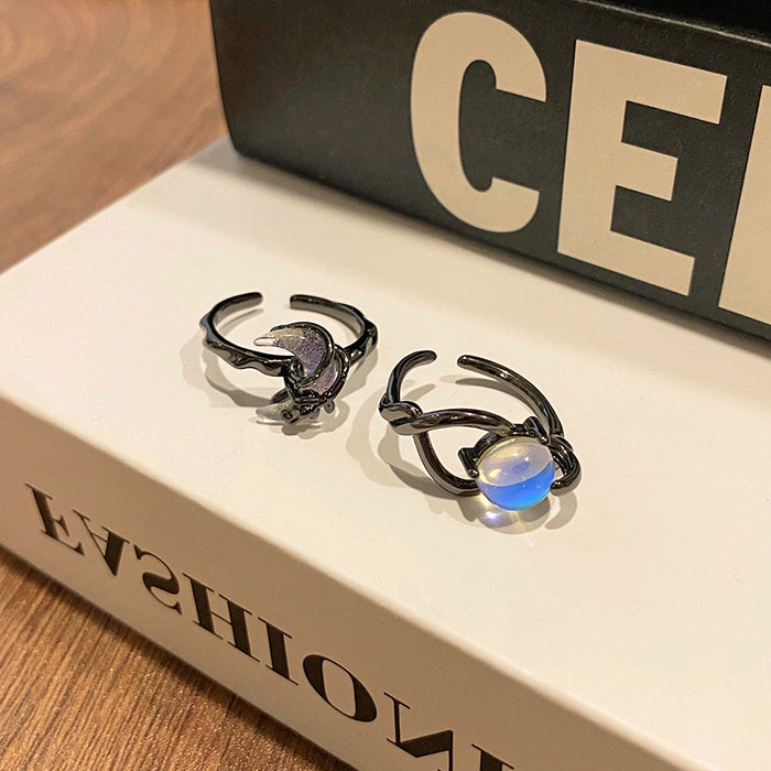 Wholesale Personalized dual tone ring, niche index finger ring