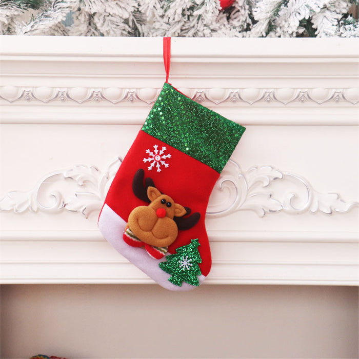 Wholesale Christmas stocking gift bags,  Christmas scene window display pendants,  Christmas decorations,  children' s candy bags