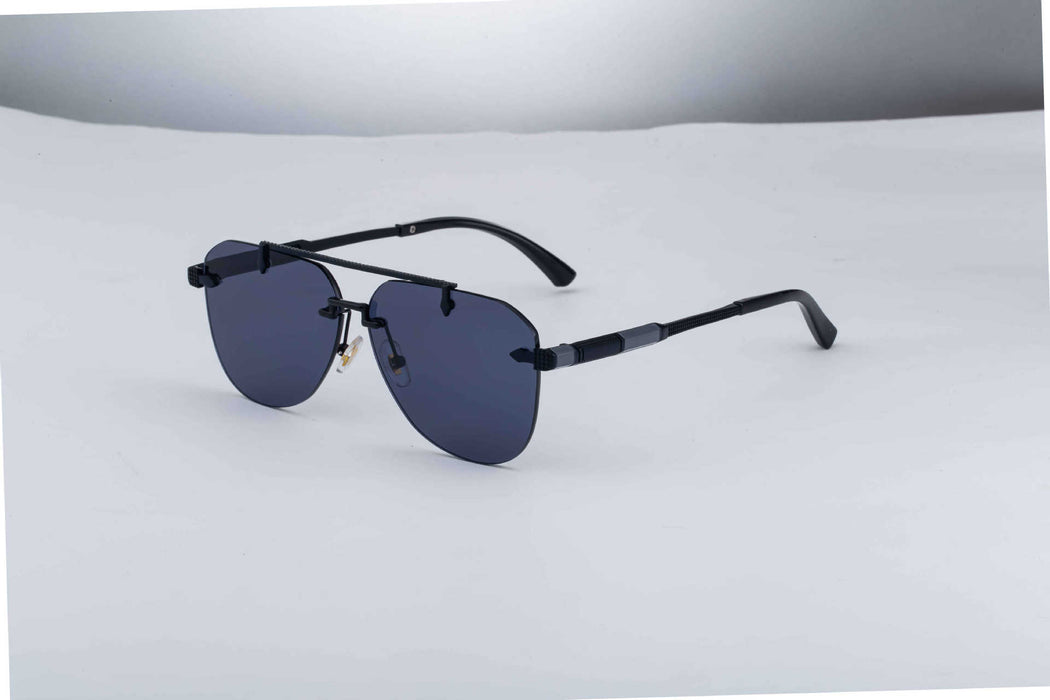 Wholesale New Fashionable Frameless Sunglasses with Personalized and Trendy Double Beam Sunscreen Sunglasses