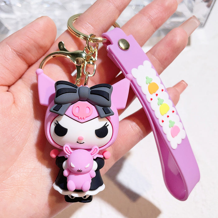 Wholesale Cartoon Silicone Doll Keychain JDC-KC-QiChao024