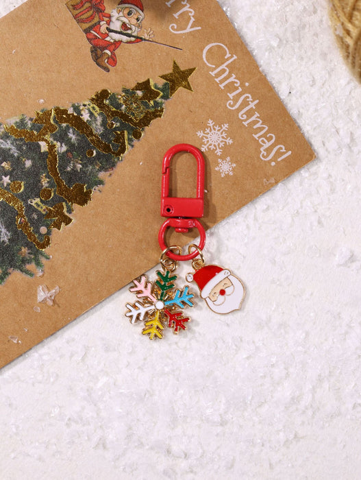 Wholesale  keychain creative cartoon car keychain schoolbag pendant Christmas gift