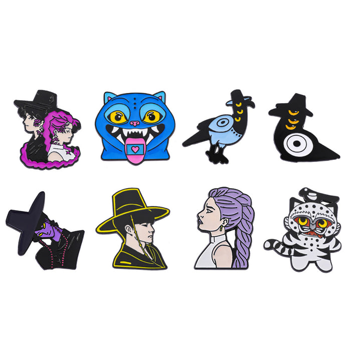 Wholesale K-POP Metal Badge Anime Character Alloy Broch Accessories