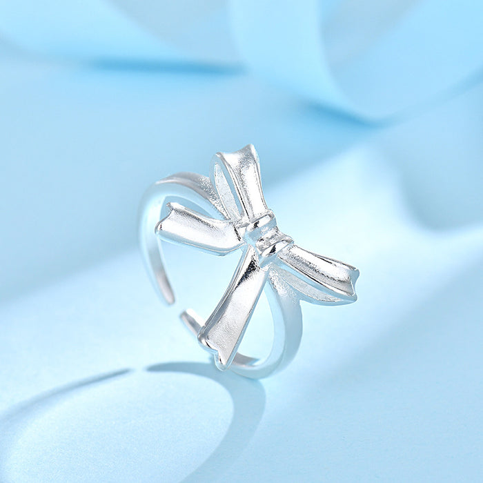 Wholesale Bow ring, personalized and versatile ring accessory with an open mouth