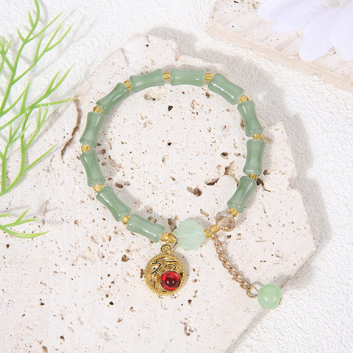 Wholesale Bamboo bracelet high bracelet peace buckle jade gourd bracelet jewelry