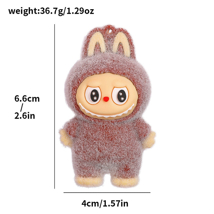 Wholesale Creative cute flocked silicone refrigerator magnet