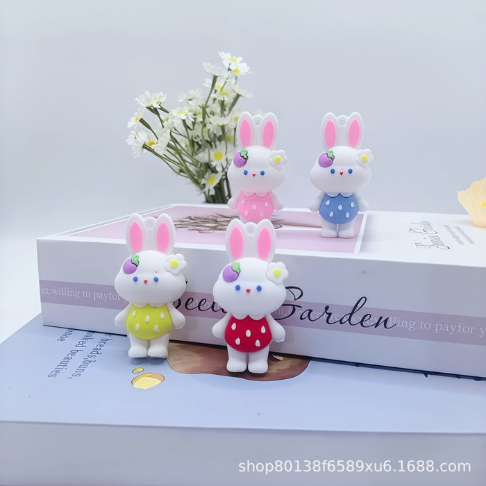 Wholesale Cute Cartoon Strawberry Rabbit Keychain