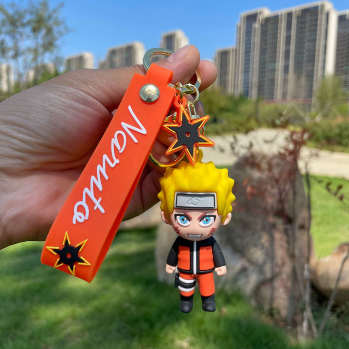 Wholesale PVC Anime Keychain Pendant Cartoon Student Backpack Pendant Car Keychain