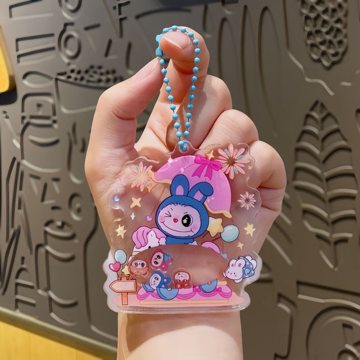 Wholesale Acrylic rocking keychain cute cartoon decompression small accessories school bag small pendant