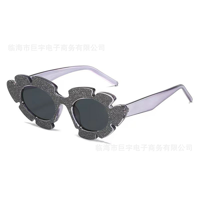 Wholesale New Sunflower Sunglasses Fashionable Flower Shaped Funny Decorative Sunglasses Glasses
