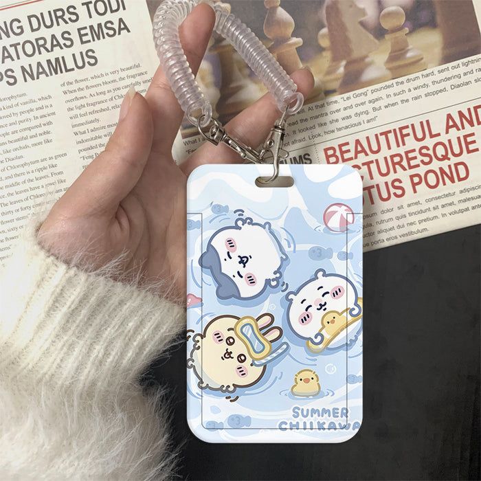 Wholesale Cute Cartoon Card Holder Lanyard Keychain