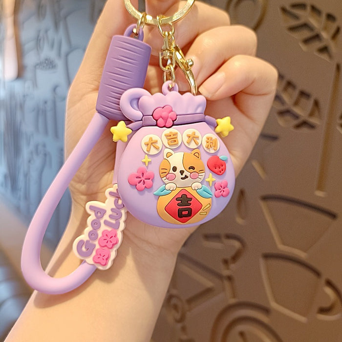 Wholesale Cute 3D Doll Silicone Keychain JDC-KC-MingT144