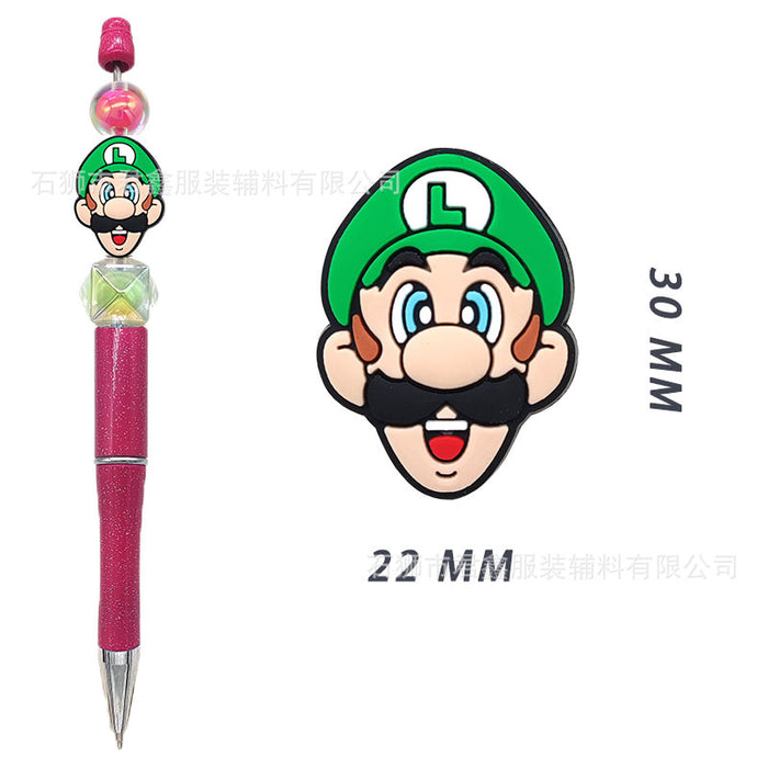 Wholesale Pen Beads PVC Double-sided Beads Ballpoint Pen Beads