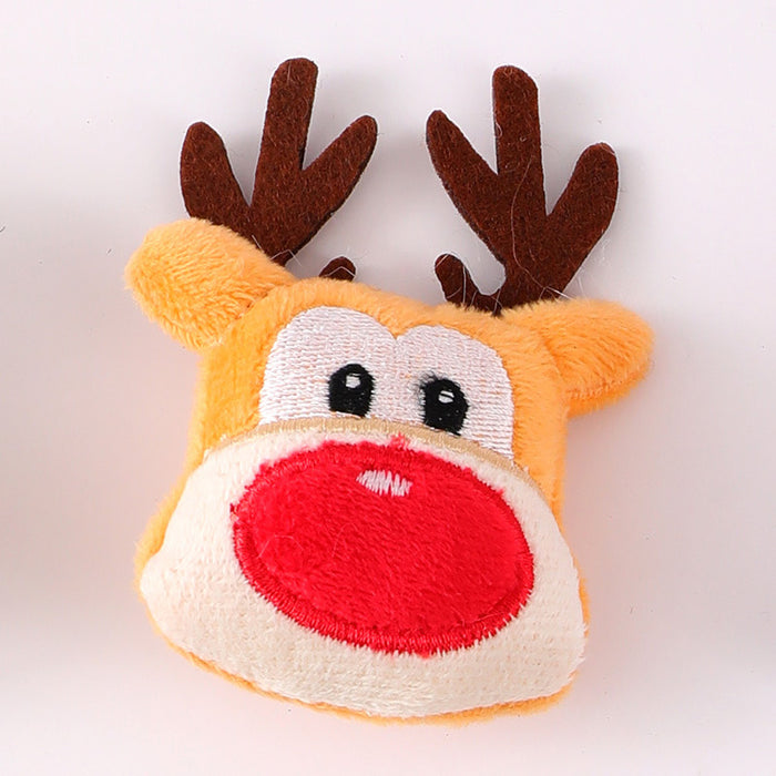 Wholesale Christmas Brooch Cute Plush Christmas Accessories Cartoon Pin Decorations Clothing Accessories