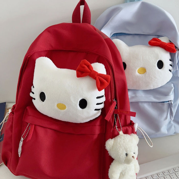 Wholesale Schoolbag Female College Students Cute Cartoon Cat High School Students Large Capacity Backpack Campus Backpack