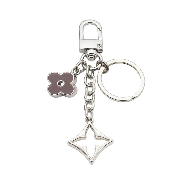 Wholesale Four-leaf clover bag charm metal keychain
