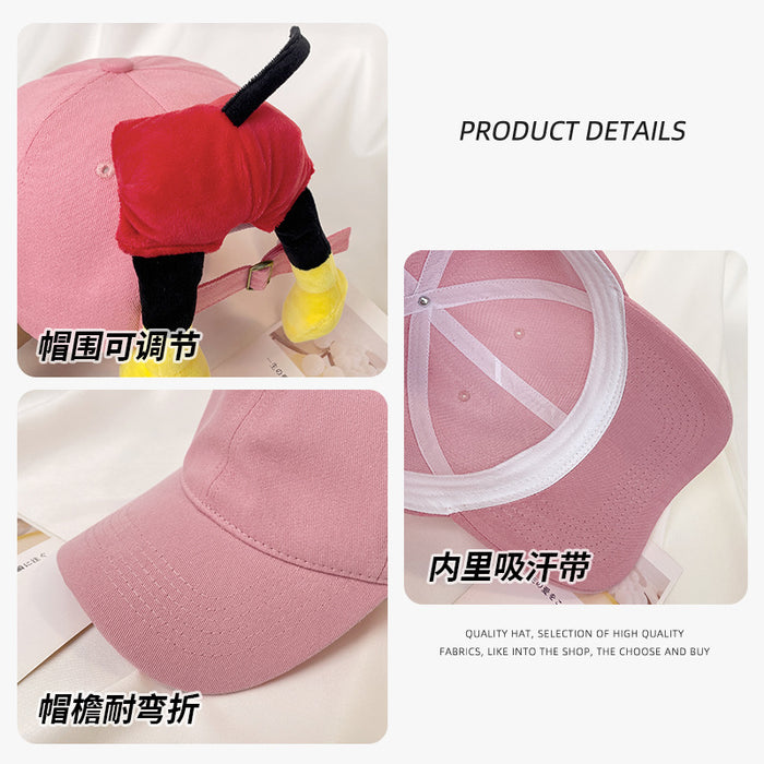 Wholesale Cartoon Butt Baseball Hat Cute Sunshade Duck Tongue Hat Versatile Sunscreen Hat