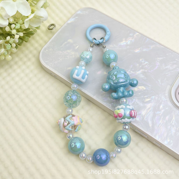 Wholesale Bracelet Decorative Pendant Mobile Phone Hanging Keychain Doll DIY Cute Bag Hanging Chain