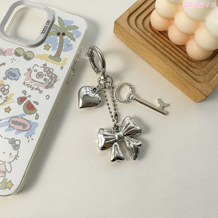 Wholesale Alloy Car Keychain Pendant Bow Women's Bag Couple Hanging Ornaments