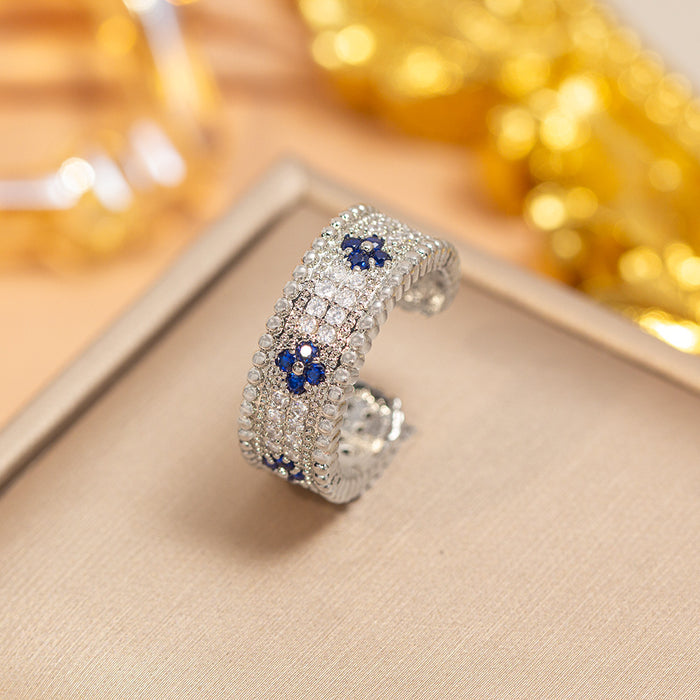 Wholesale Vintage Gold Plated Geometric Hollow Out Ring Adjustable Jewelry Accessory MOQ≥2